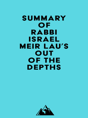 cover image of Summary of Rabbi Israel Meir Lau's Out of the Depths